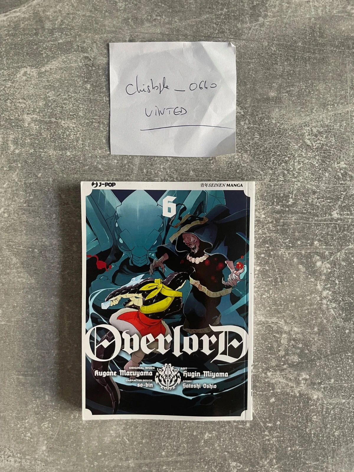 Manga Overlord tome 6 en version italienne.